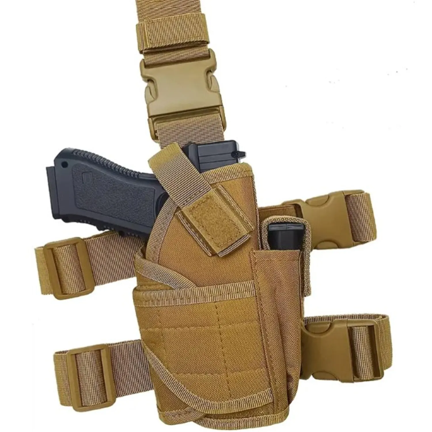 MUSLERA TACTICA UNIVERSAL FUNDA PORTA ARMAS AIRSOFT HOLSTER - 1