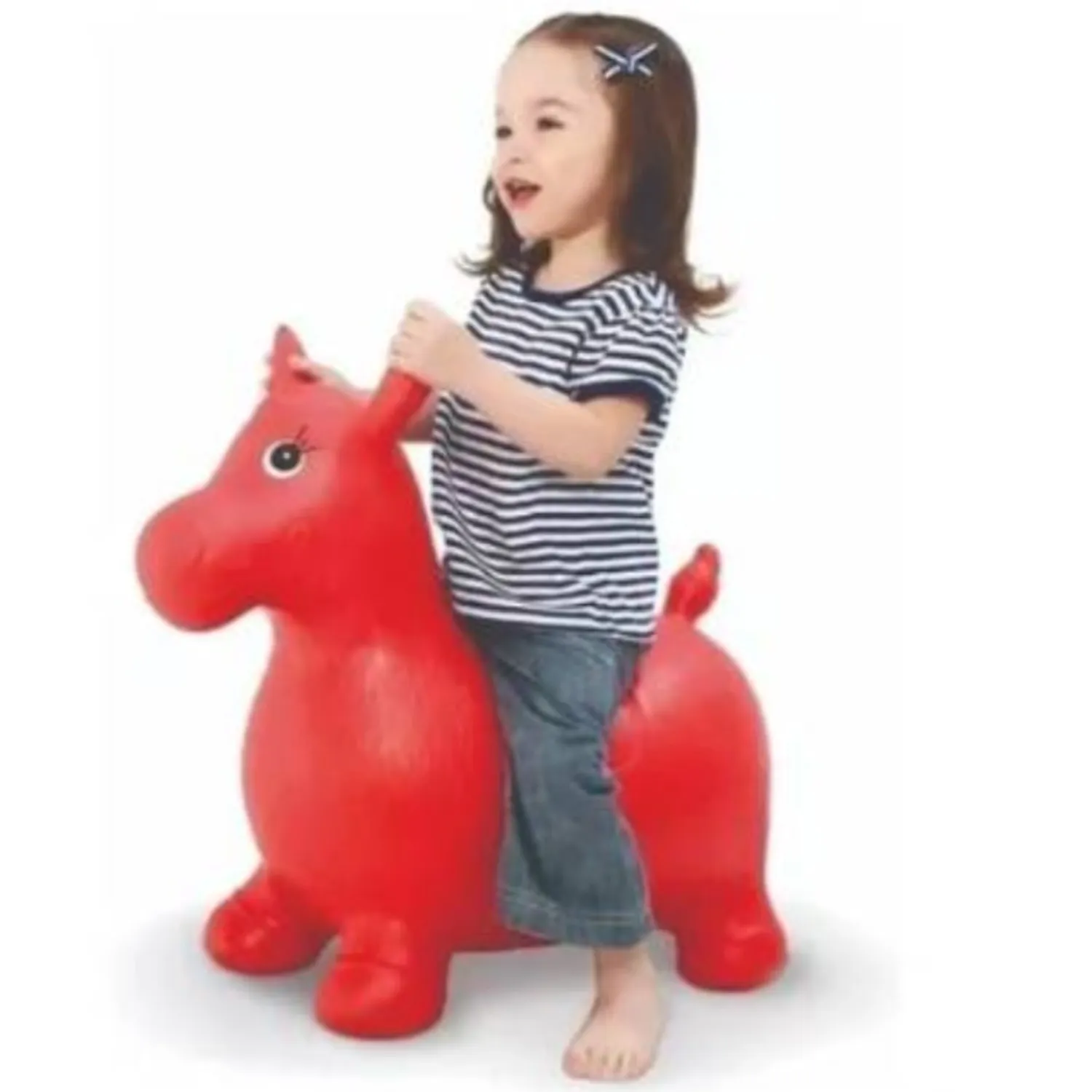 PONY CABALLITO SALTARÍN JUGUETE PARA NIÑOS EN COLOR ROJO - 1