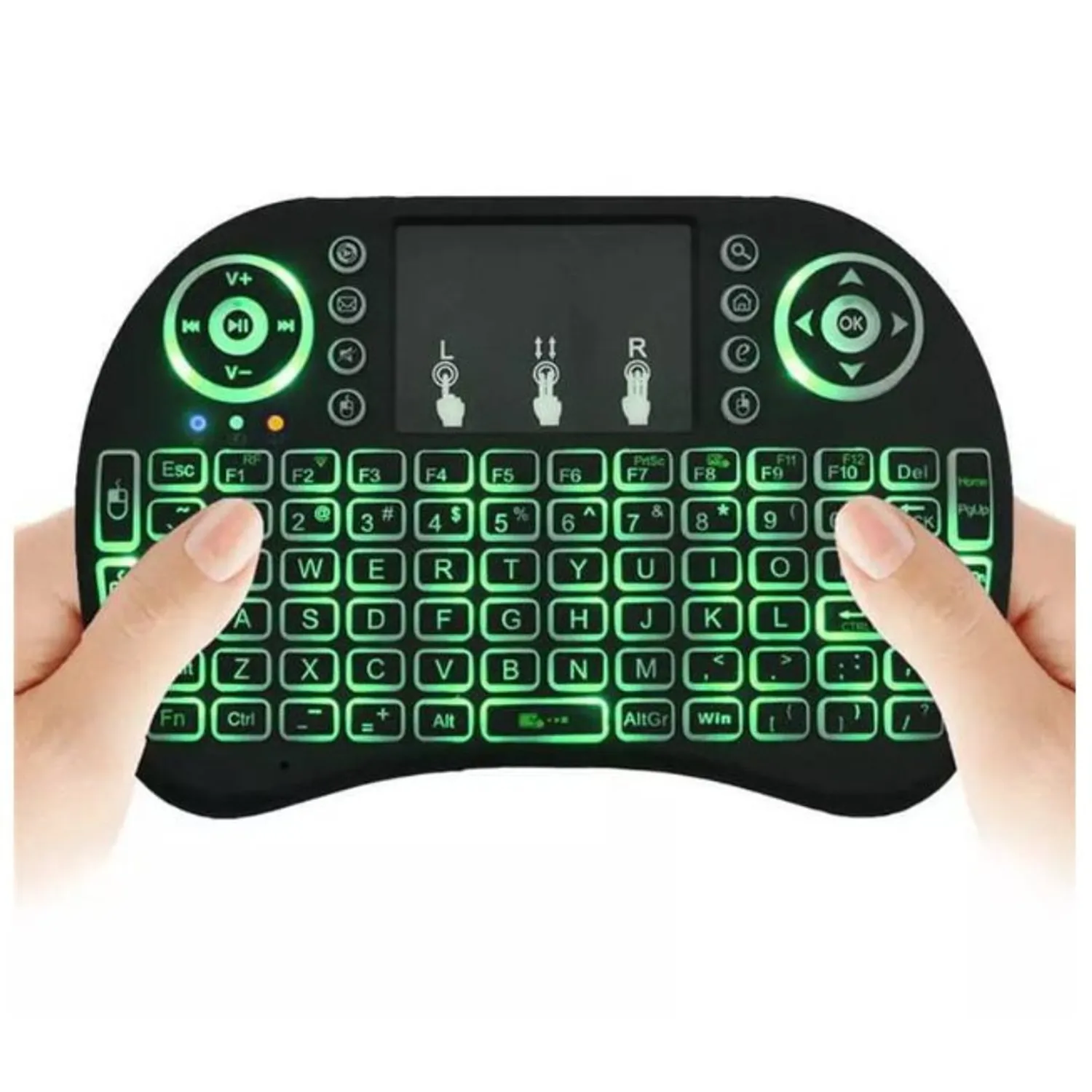 MINI TECLADO INALÁMBRICO TOUCHPAD SMARTV PC - 1