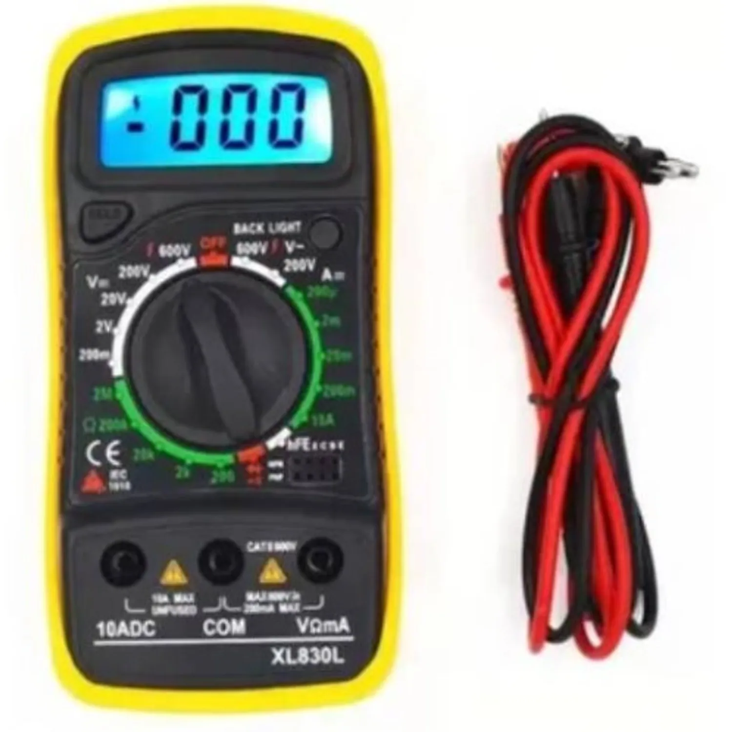 MULTITESTER MULTIMETRO DIGITAL PANTALLA LCD XL-830L - 1