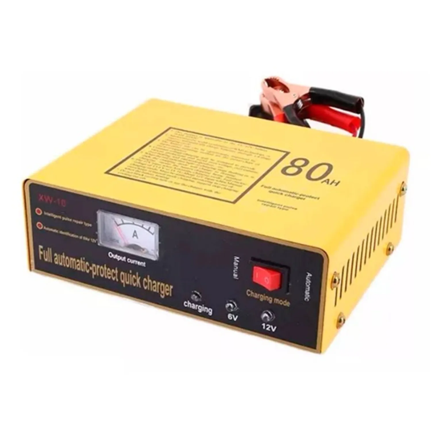 CARGADOR DE BATERÍA DE AUTO 220V 6V-12V 80 A - 1