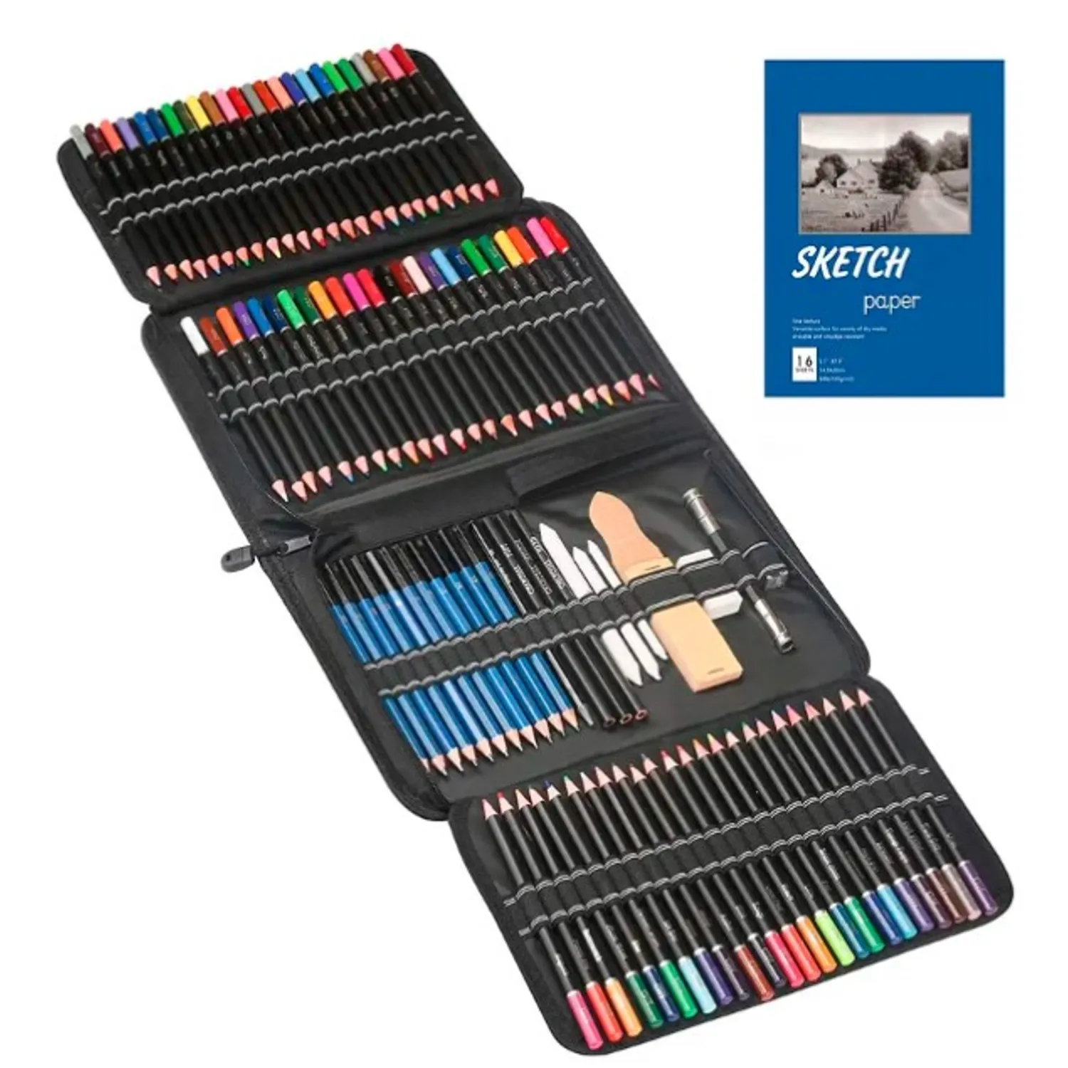 SET DE LAPICES 145 PZS ESTUCHE PROFESIONAL ARTE - 1