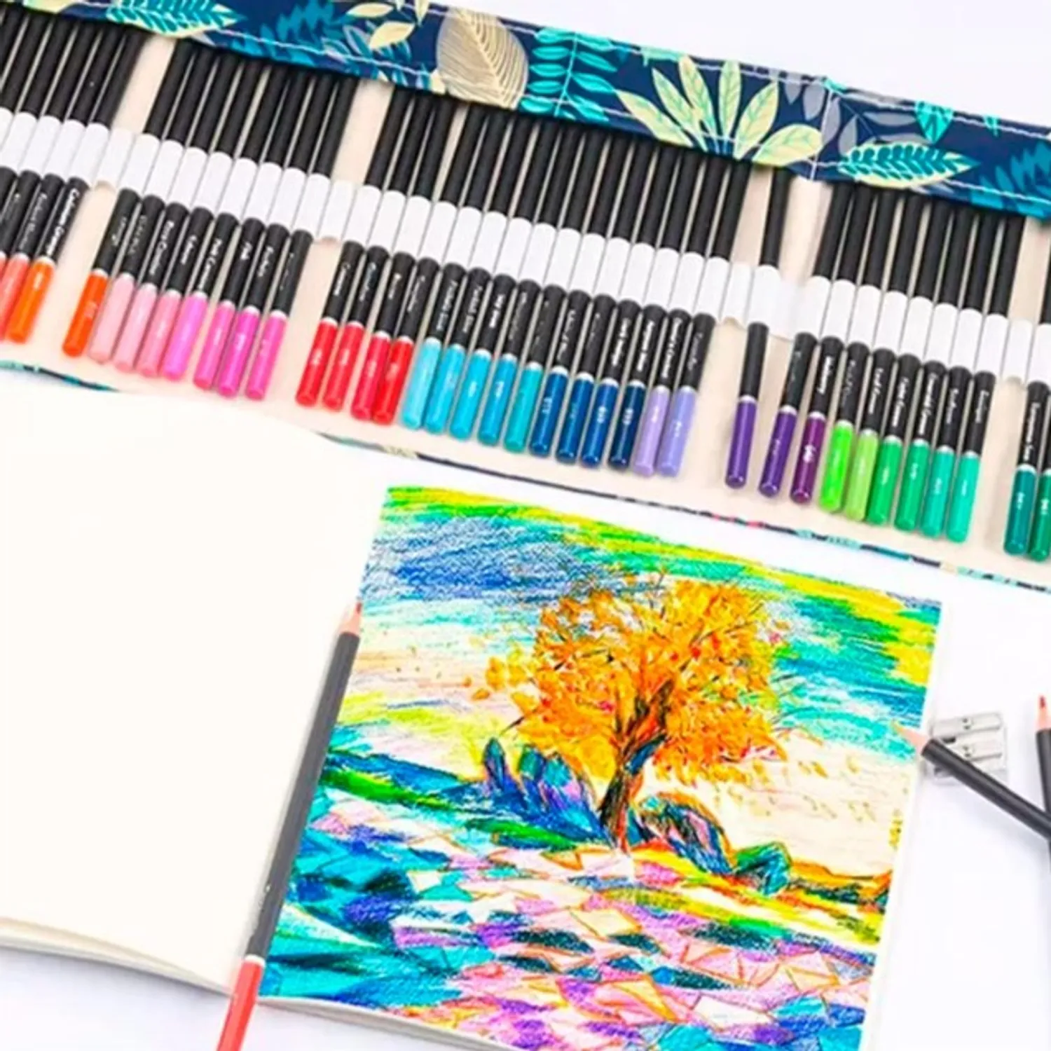 JUEGO DE LAPICES DE COLORES 76PCS DIBUJO PROFESIONAL - 1