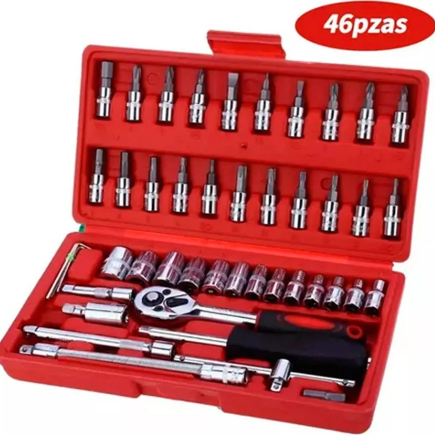 JUEGO CAJA SET DADOS CHICHARRA HERRAMIENTAS 46 PIEZAS - 1