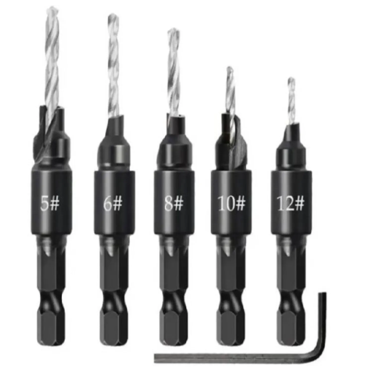 5 UDS BROCAS AVELLANADORES MADERA CARPINTERÍA - 1