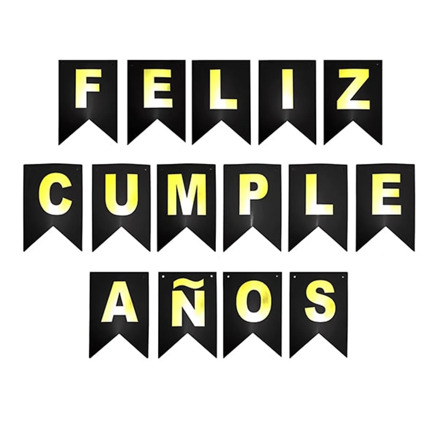 BANNER F.C. EN COLOR NEGRO/DORADO 3 MT X1 UNI - 1