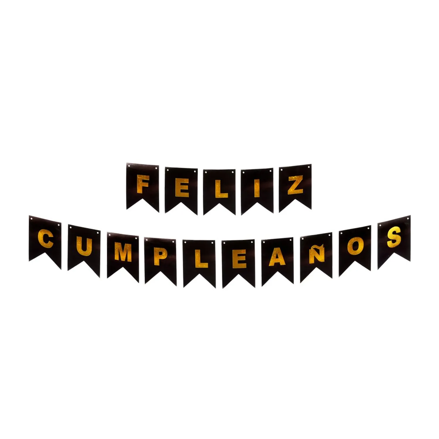 BANNER FC EN COLOR NEGRODORADO GLITTER 4M X1 UNI - 1