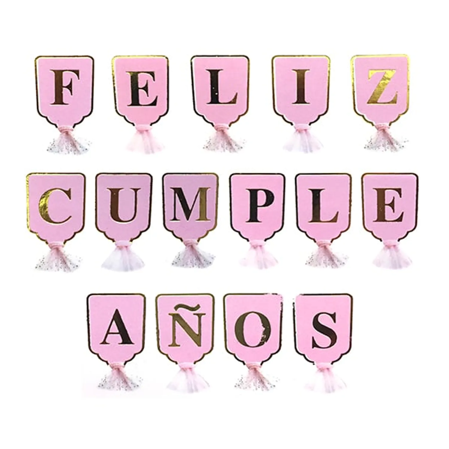 BANNER F.C. ROSADO/DORADO FLECOS TELA 4 MT X1 UNI - 1