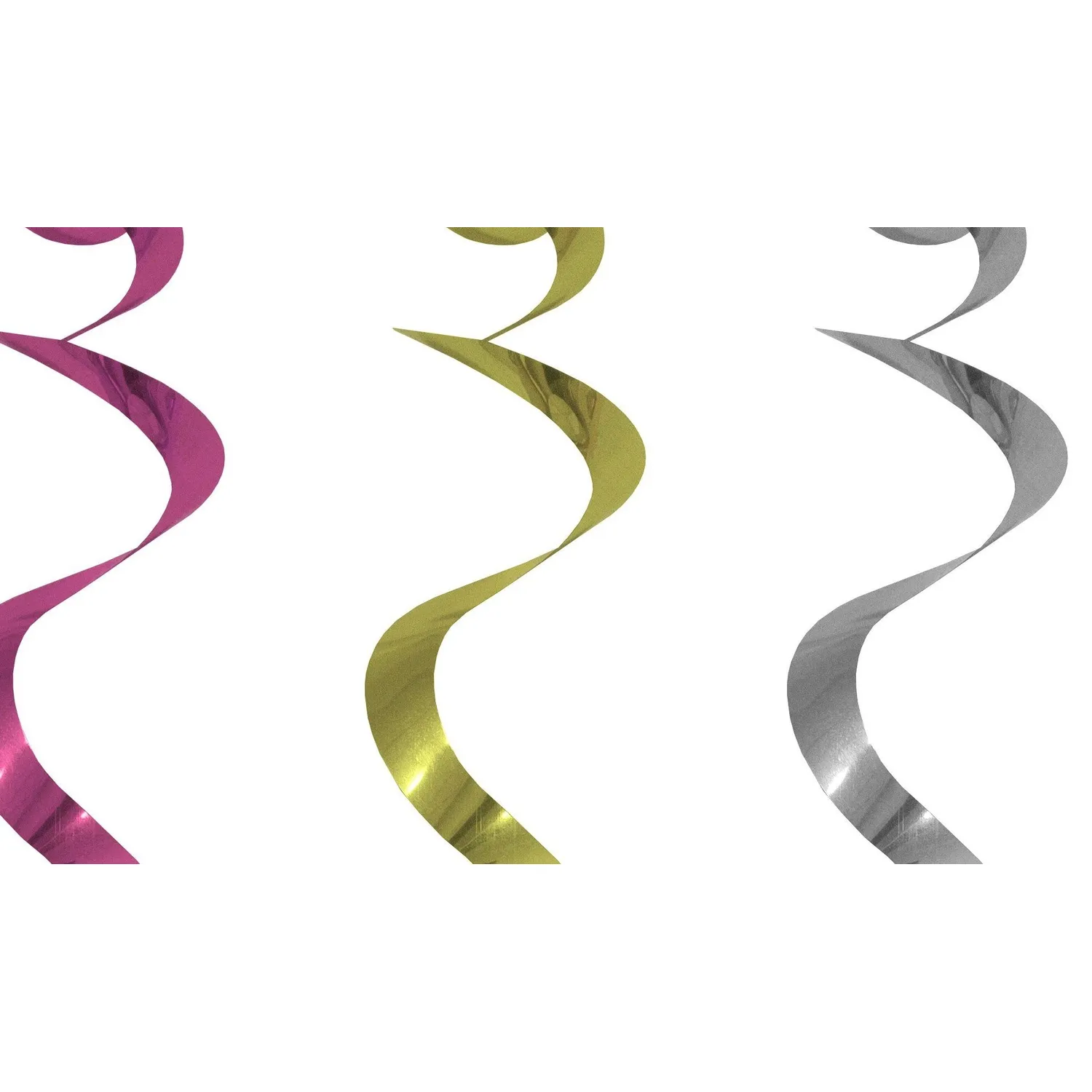 COLGANTE FC ESPIRAL DORADOPLATAFUCSIA X1 UNI - 1