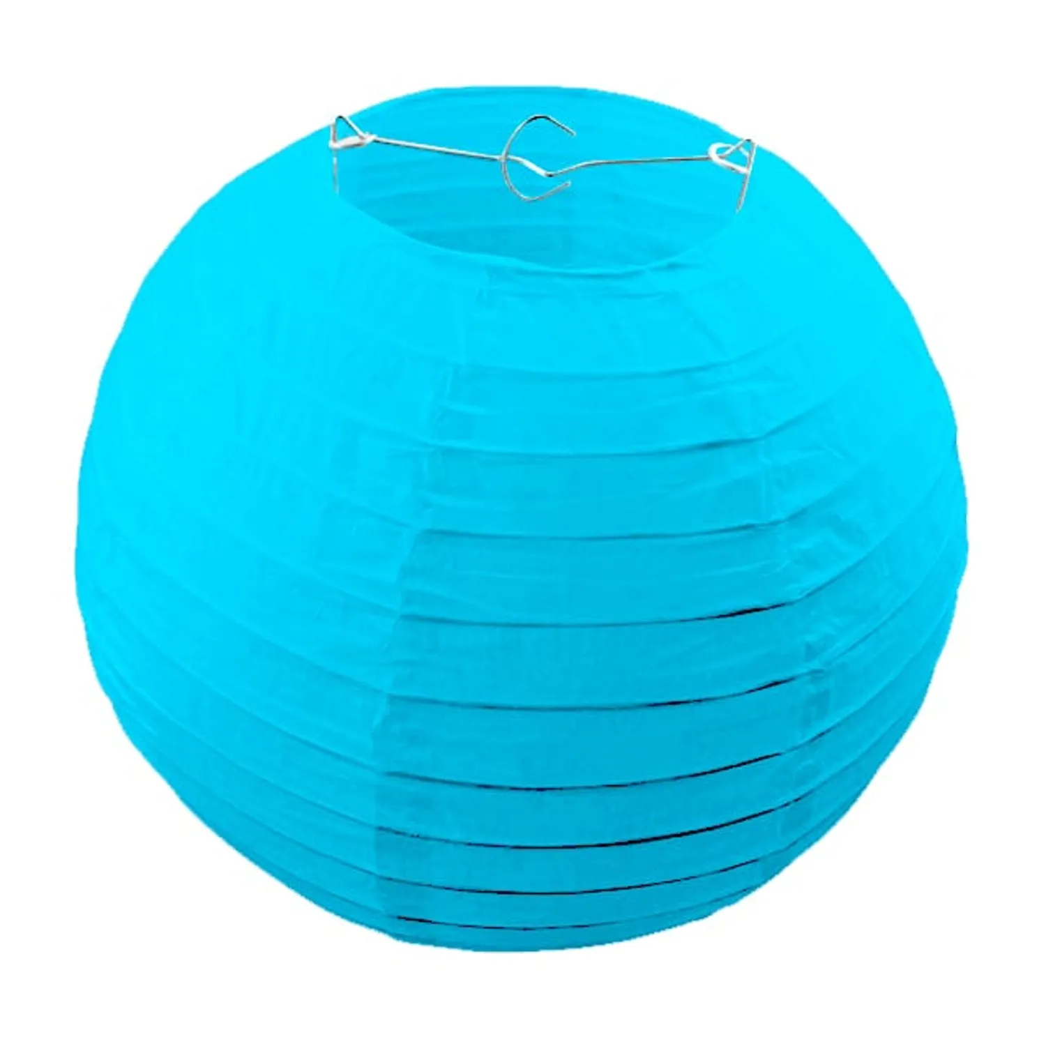DECO LAMPARA PAPEL CELESTE 25CM X1 UNI - 1