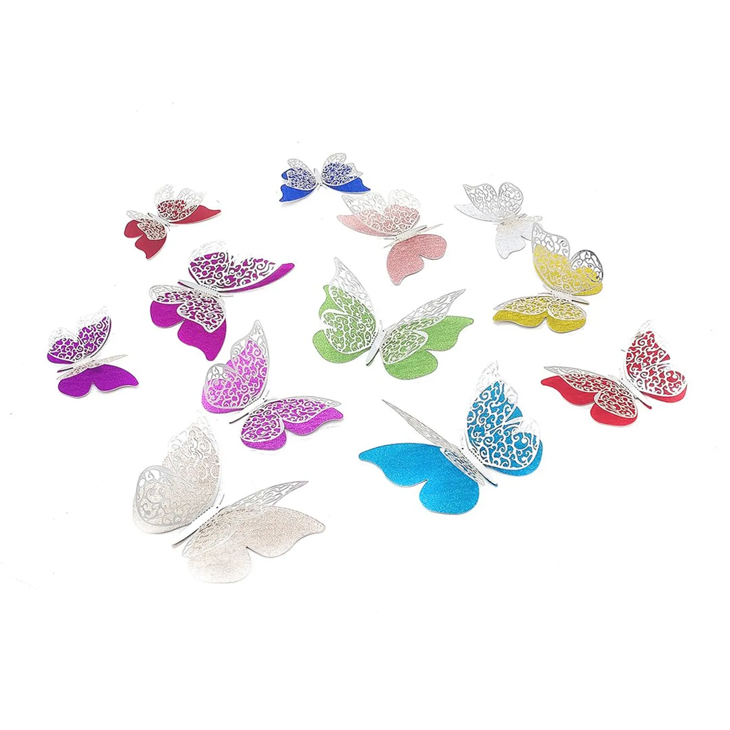 DECO MARIPOSAS MIX PASTEL X12 UNI - 1