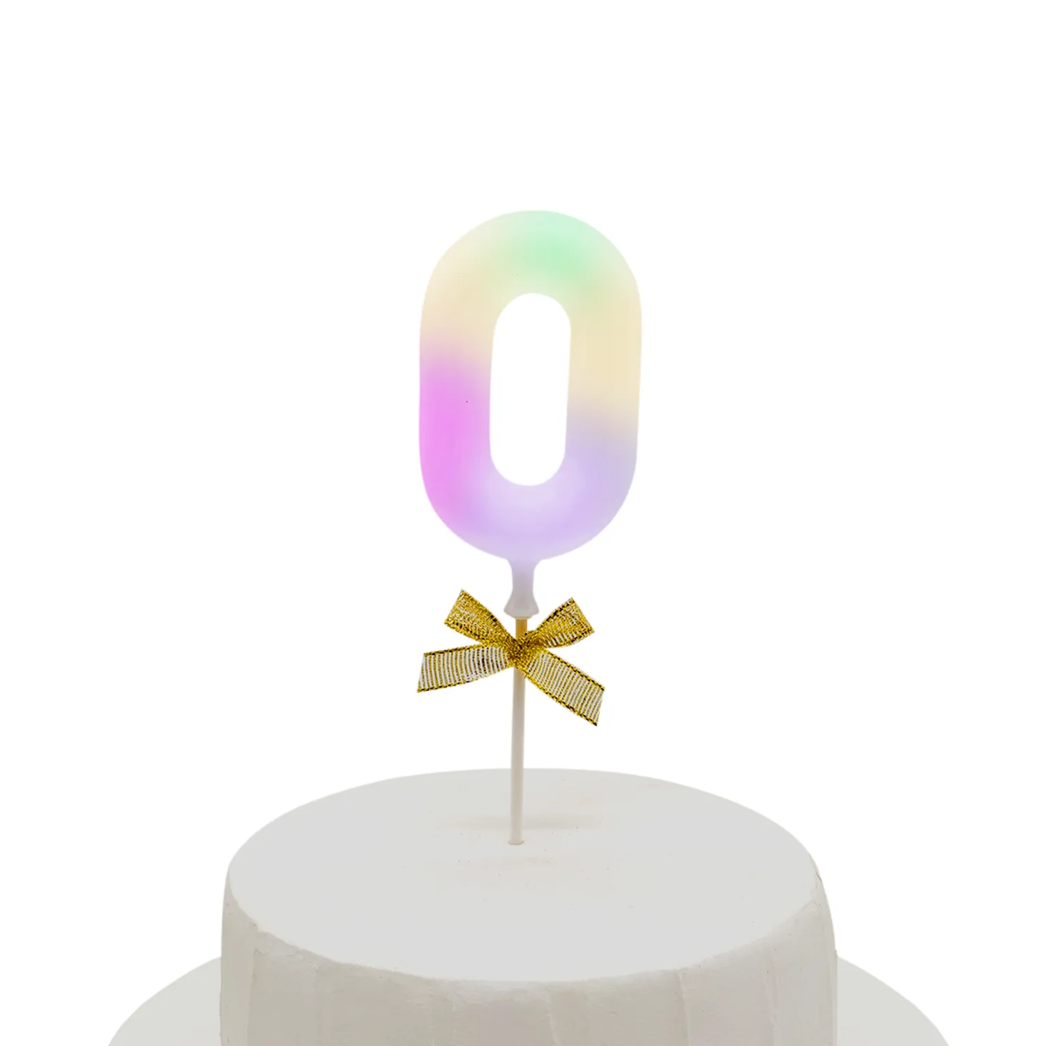 TOPPER TORTA NUMERAL LED 0 - 1