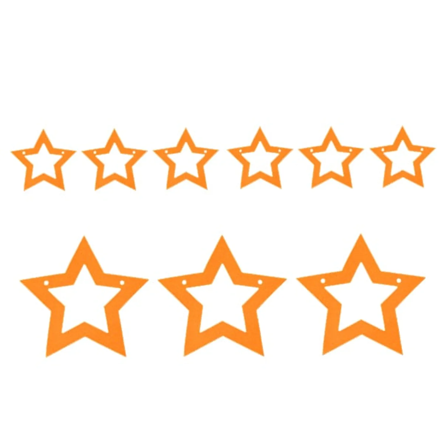 GUIRNALDA ESTRELLA 3M DOBLE NARANJA FLUOR X1 UNI - 1