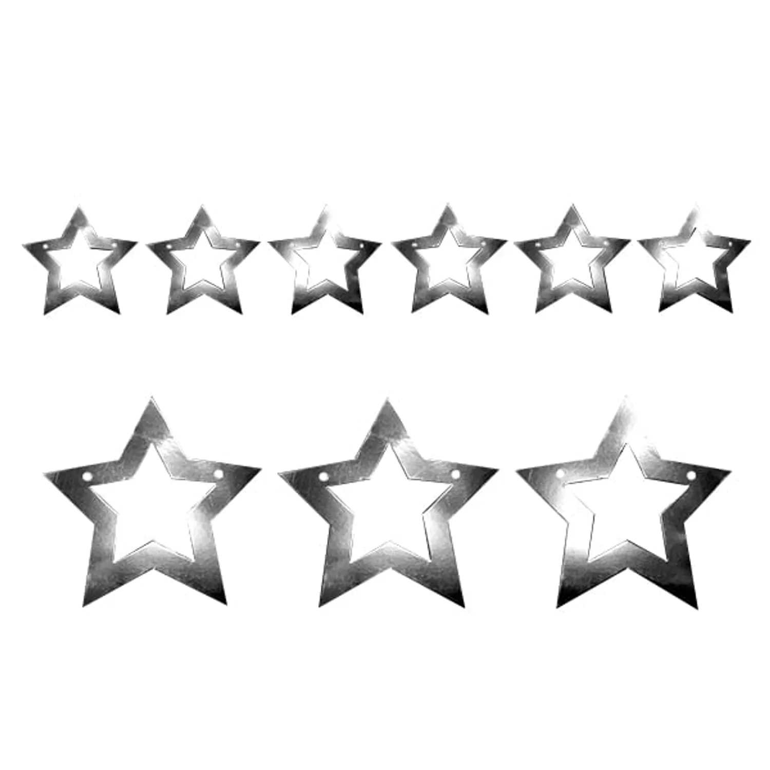 GUIRNALDA ESTRELLA 3M DOBLE PLATEA METALICA X1 UNI - 1