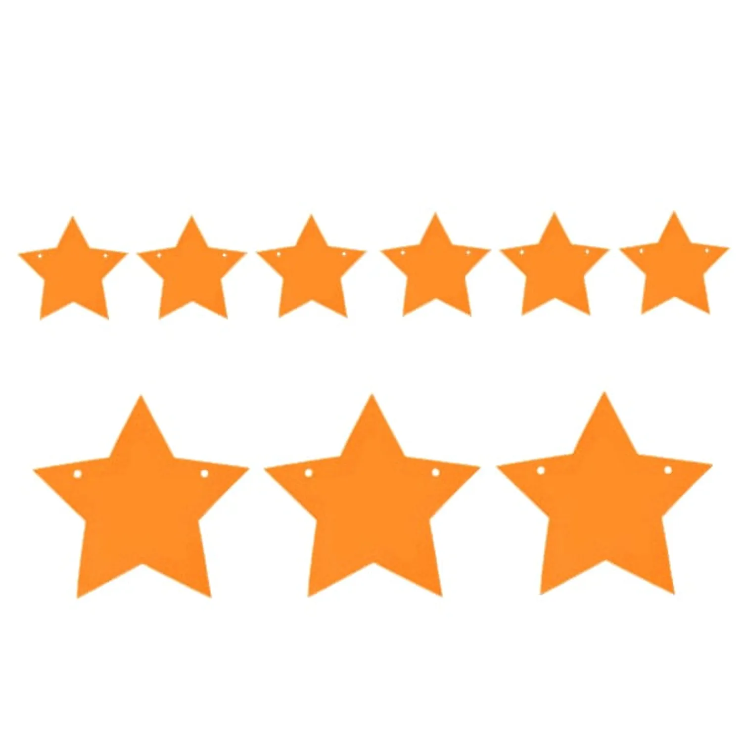 GUIRNALDA ESTRELLA 3M NARANJO FLUOR X 1 UNI - 1