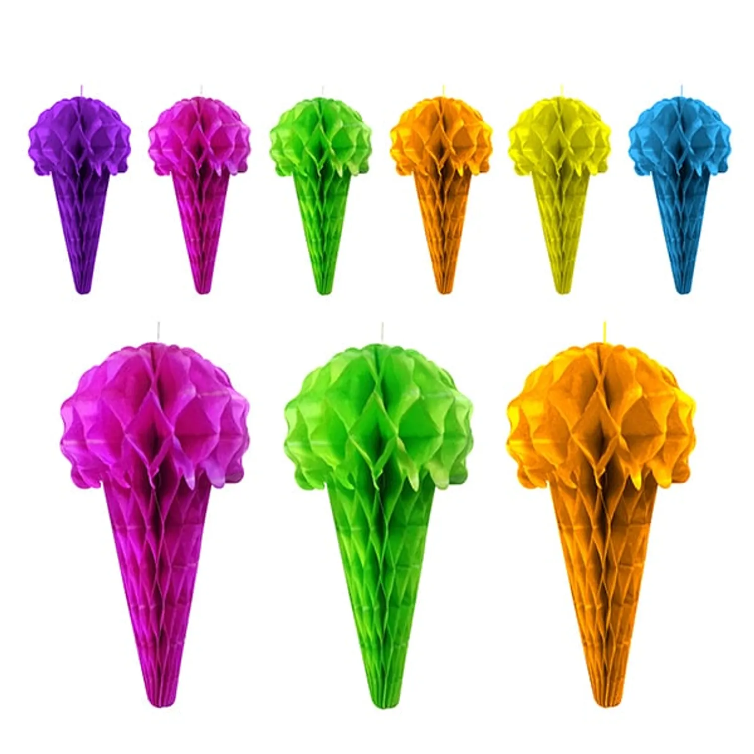 GUIRNALDA HELADO MULTICOLOR 2M X1 UNI - 1