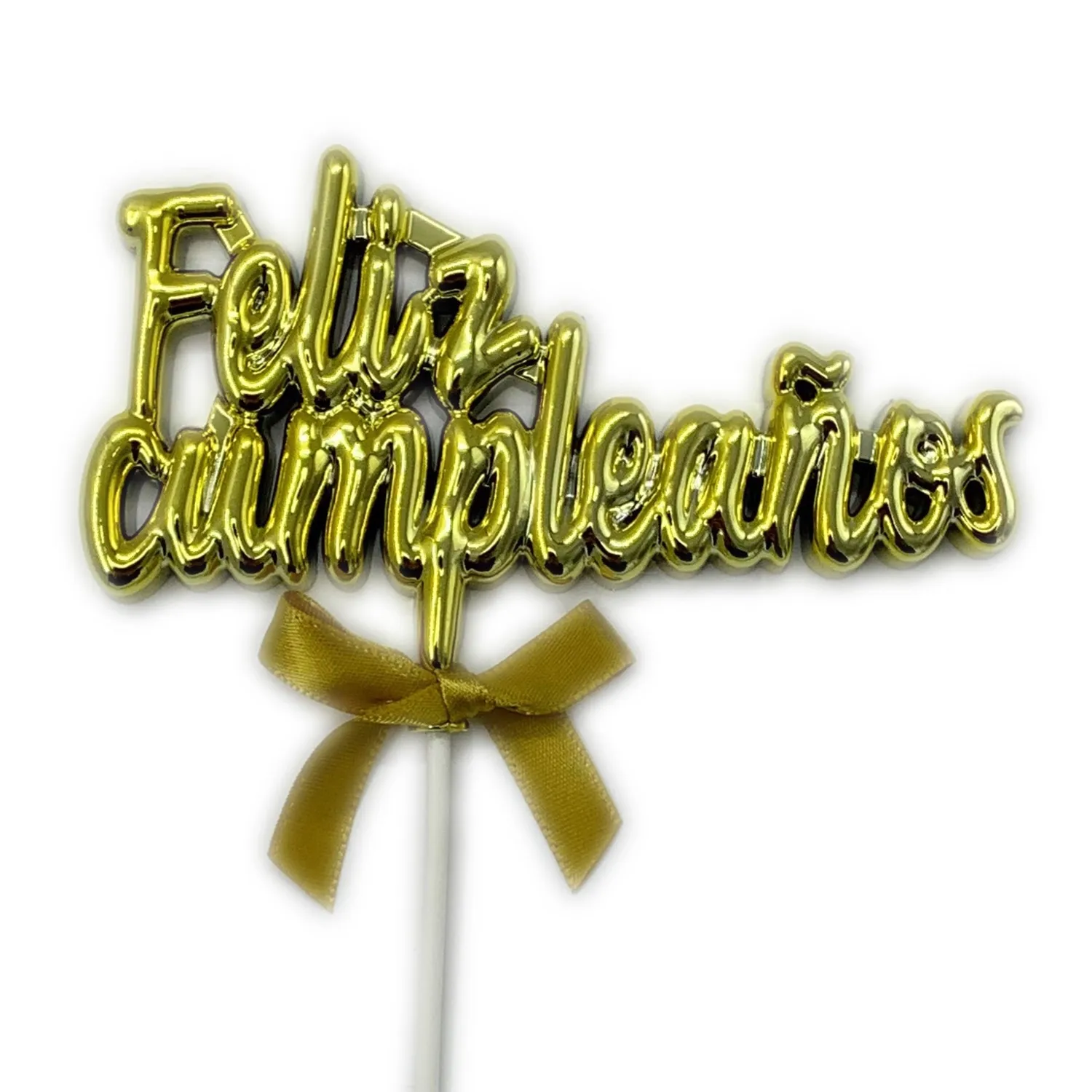DECO TORTA FC 3D DORADO X1 UNI - 1