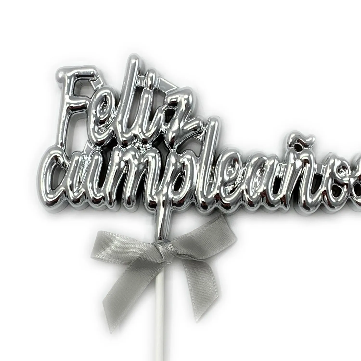 DECO TORTA FC 3D PLATEADO X1 UNI - 1