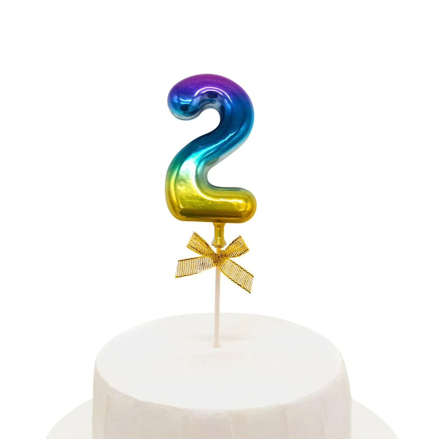TOPPER TORTA NUMERAL MULTICOLOR 2 - 1
