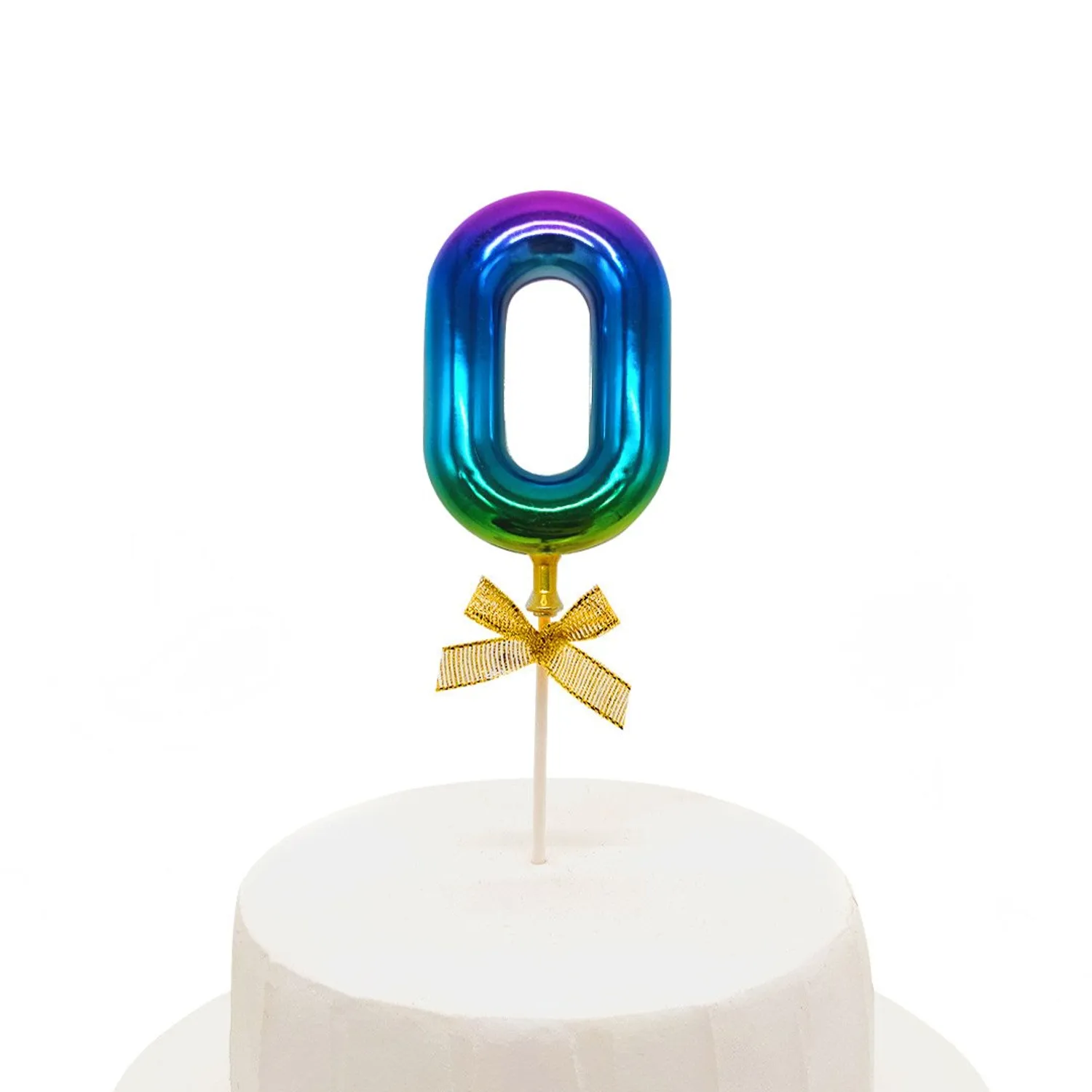 TOPPER TORTA NUMERAL MULTICOLOR #0 - 1