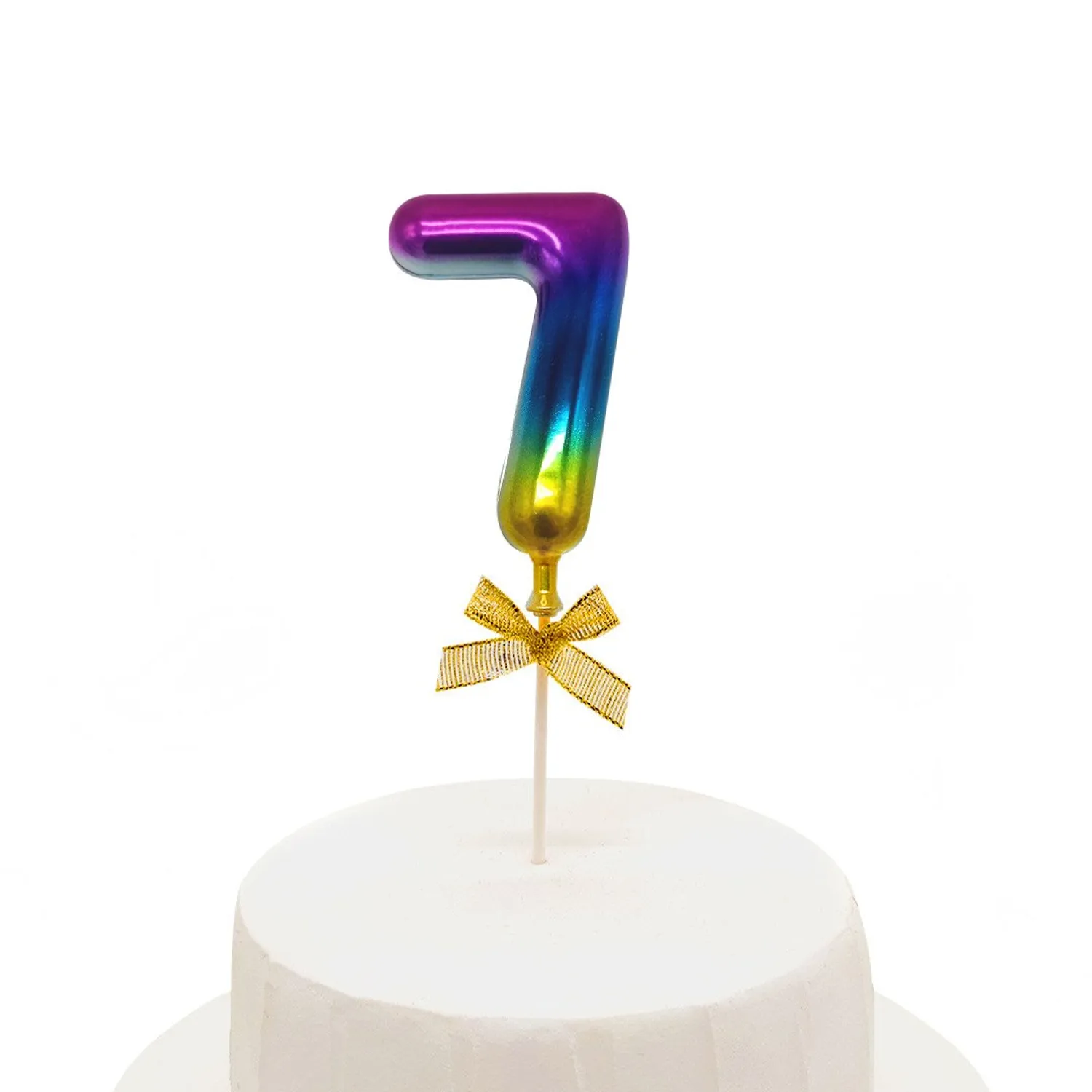 TOPPER TORTA NUMERAL MULTICOLOR 7 - 1