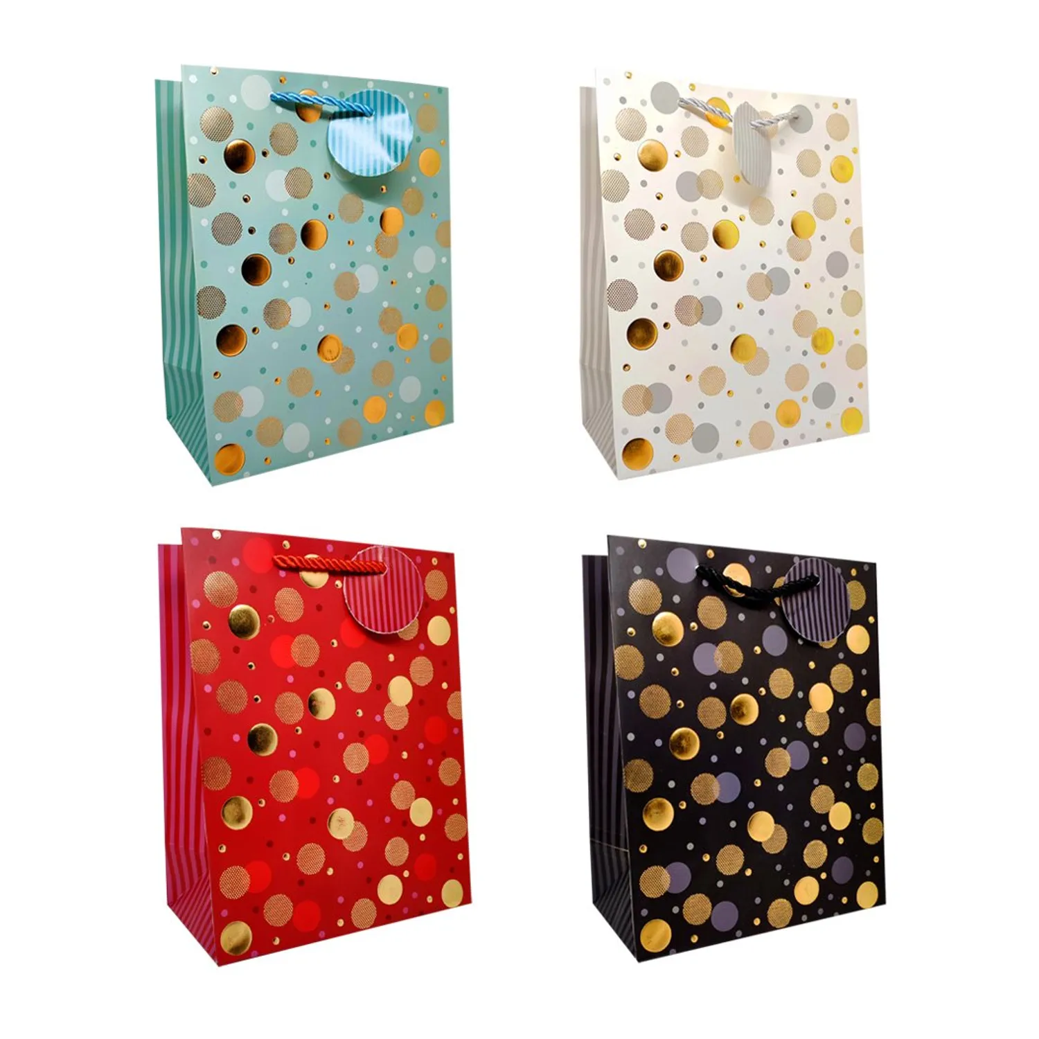 BOLSA DE REGALO GOLDEN CIRCULO 30X40 X1UNI - 1