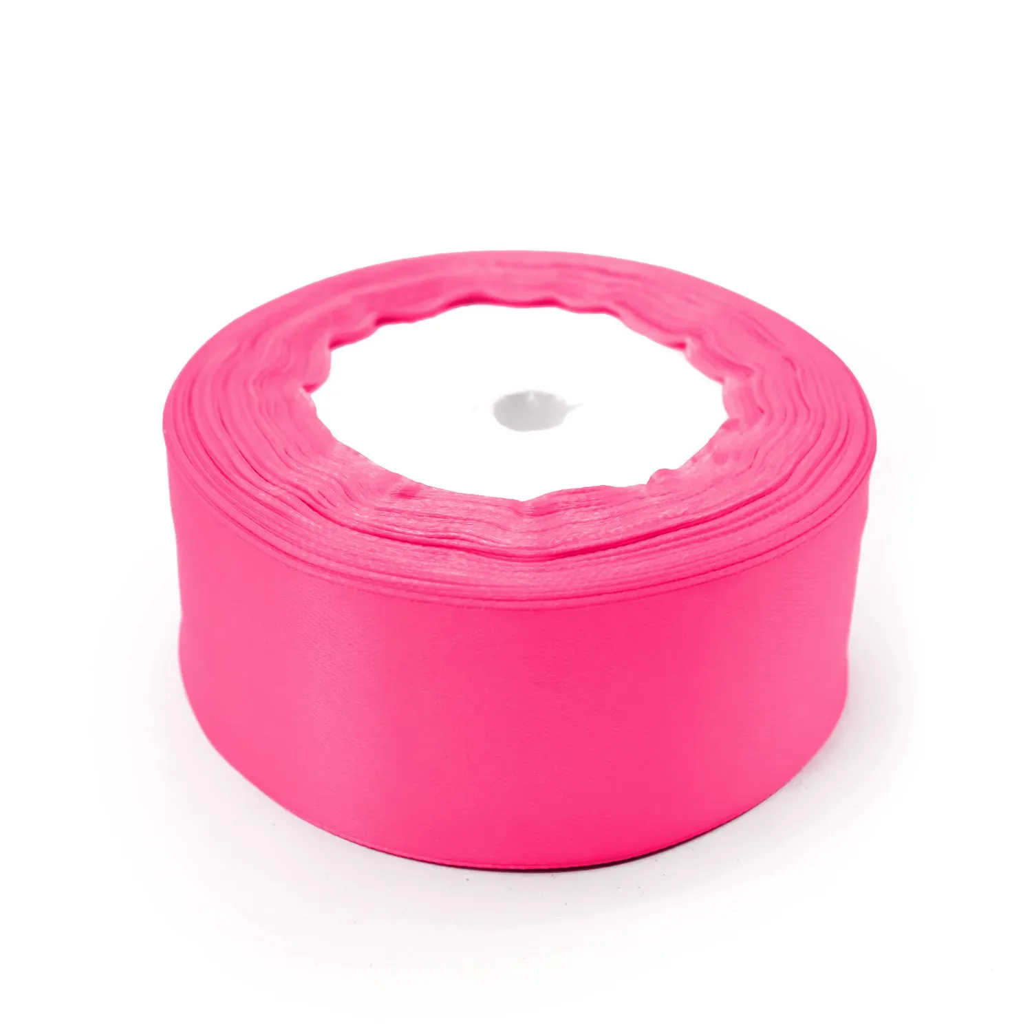 CINTA SATIN 4CMX228M 5PCS ROSADO CHICLE X1 UNI - 1