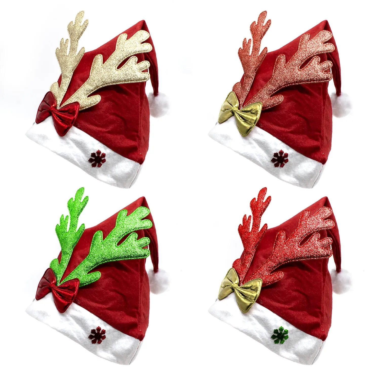 GORRO PASCUERO RENO GLITTER X12UNI - 1