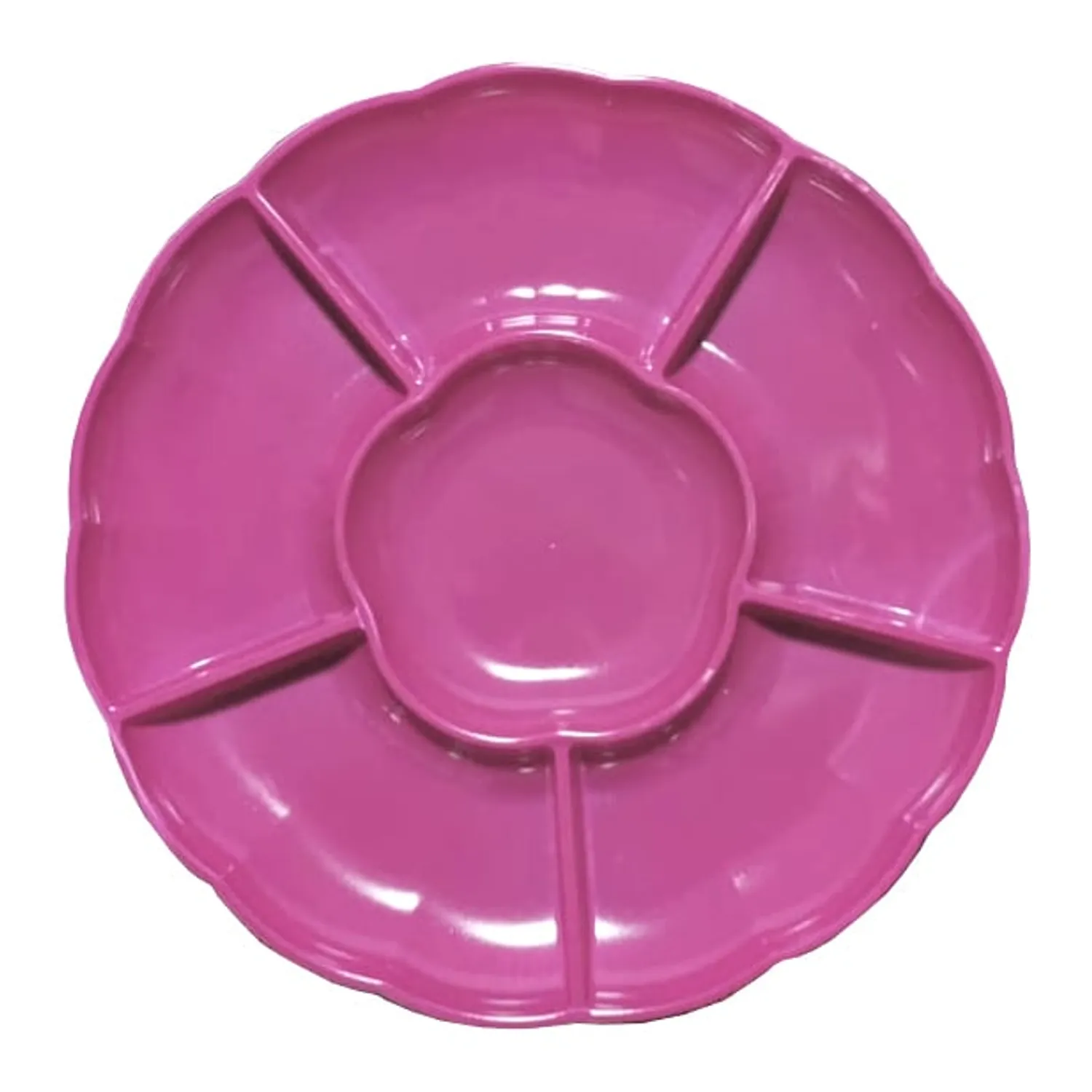 BANDEJA 6 ESPACIOS FUCSIA X3 UNI - 1
