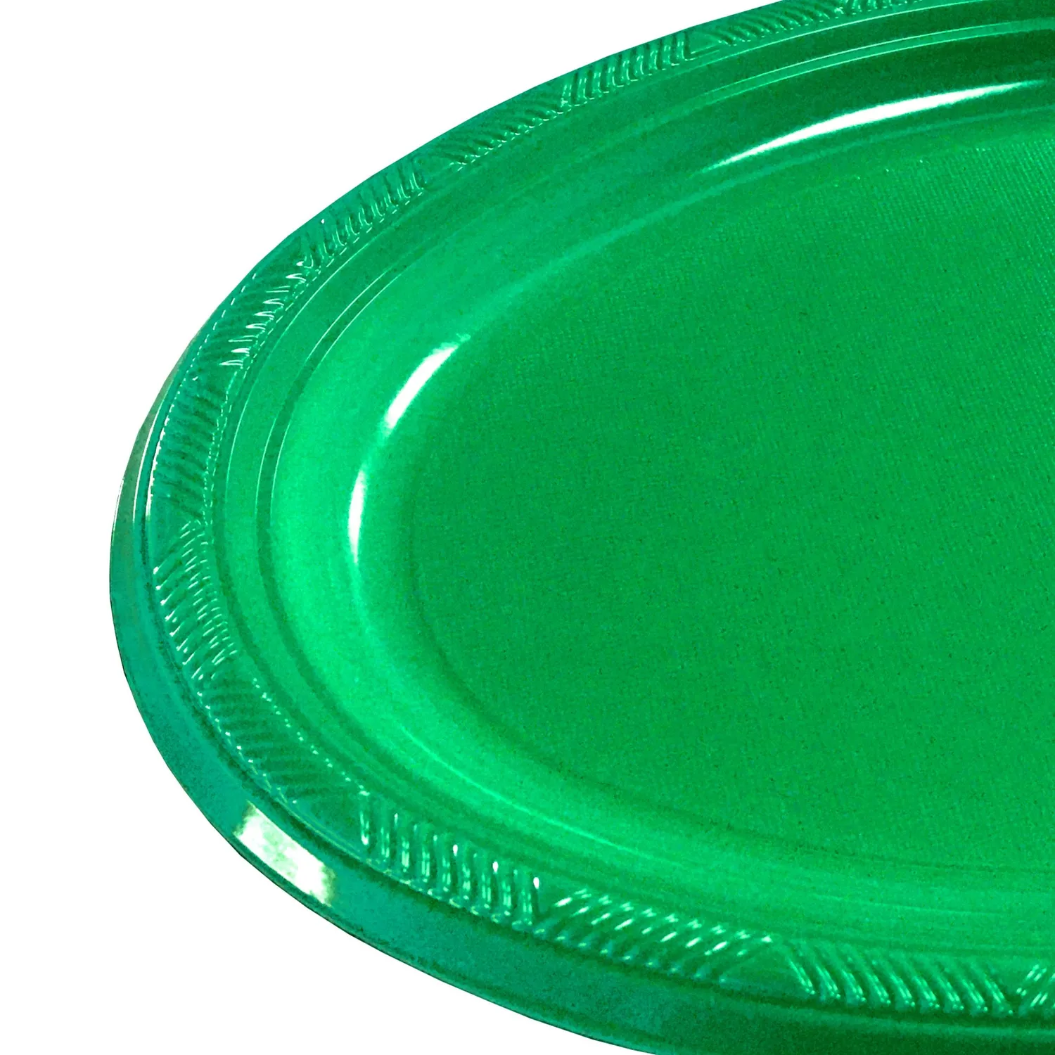 BANDEJA OVALADA GRANDE VERDE X3 UNI - 1