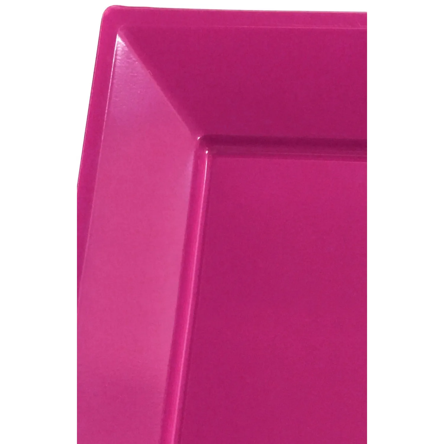 BANDEJA RECTANGULAR GRANDE FUCSIA X3 UNI - 1