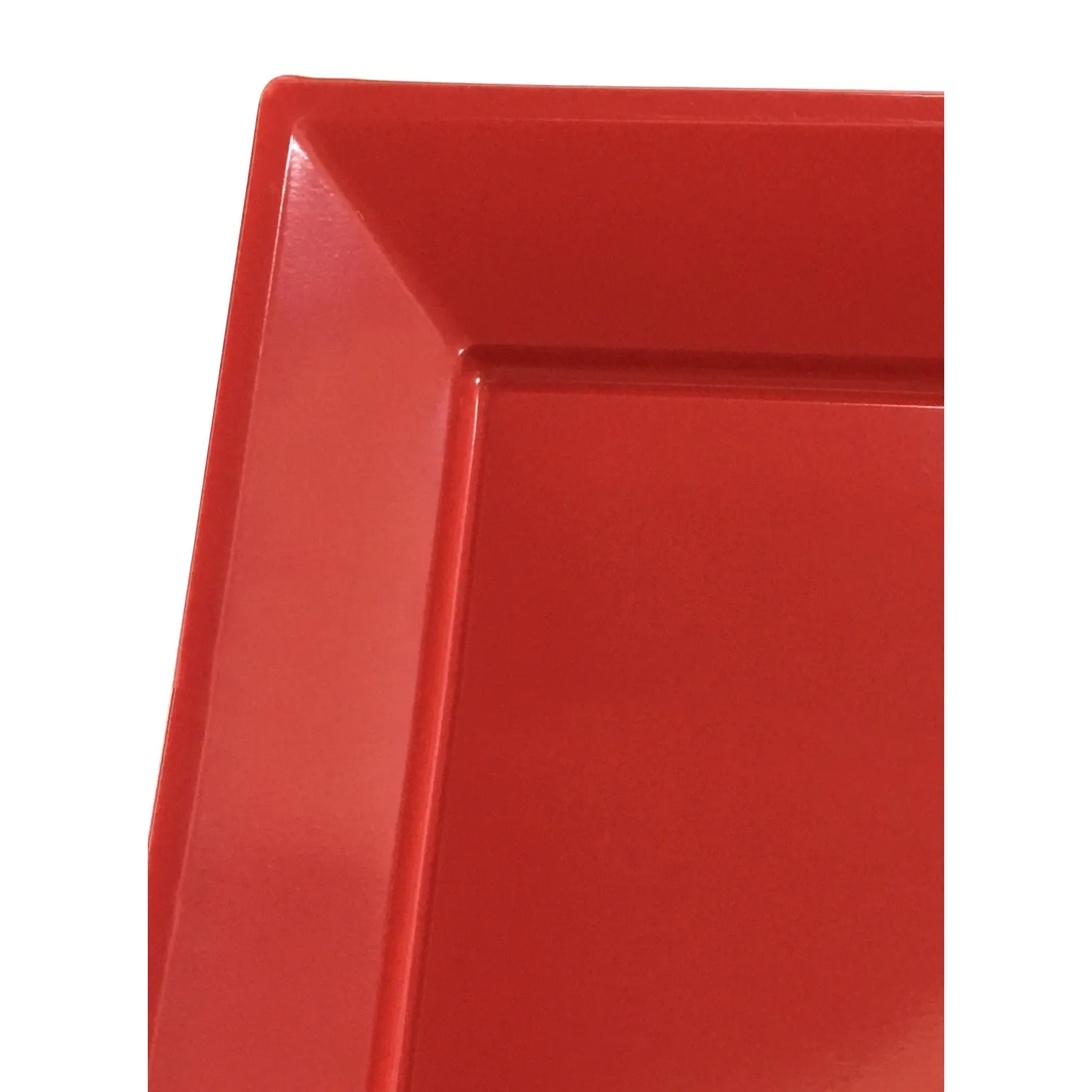 BANDEJA RECTANGULAR GRANDE ROJO X3 UNI - 1