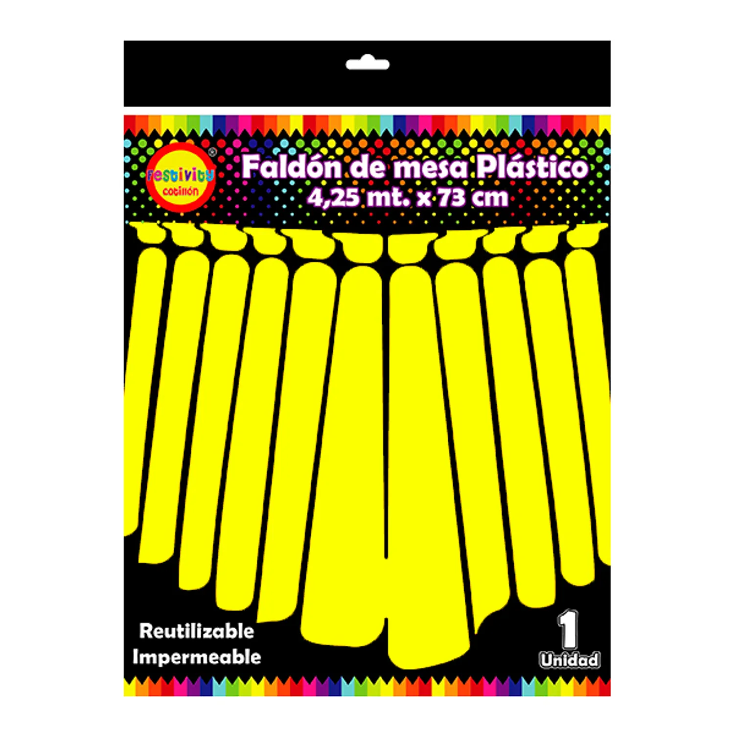 FALDON MESA AMARILLO 4.25 MT X 73 CM X1 UNI - 1