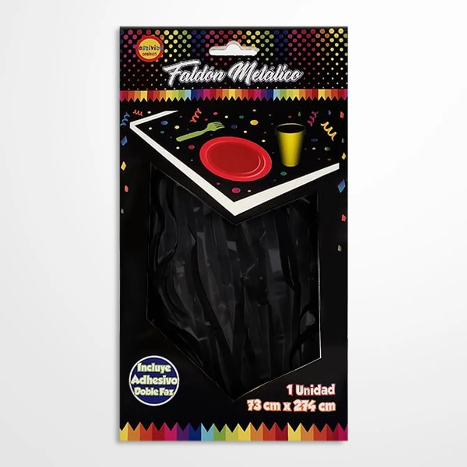 FALDON MESA METALICO 2.74 MT X 73 CM NEGRO X1 UNI - 1
