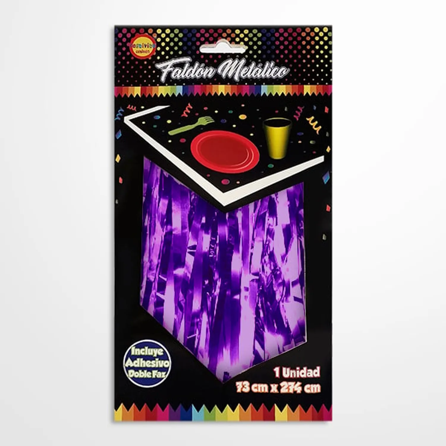 FALDON MESA METALICO 2.74 MT X 73 CM MORADO X1 UNI - 1