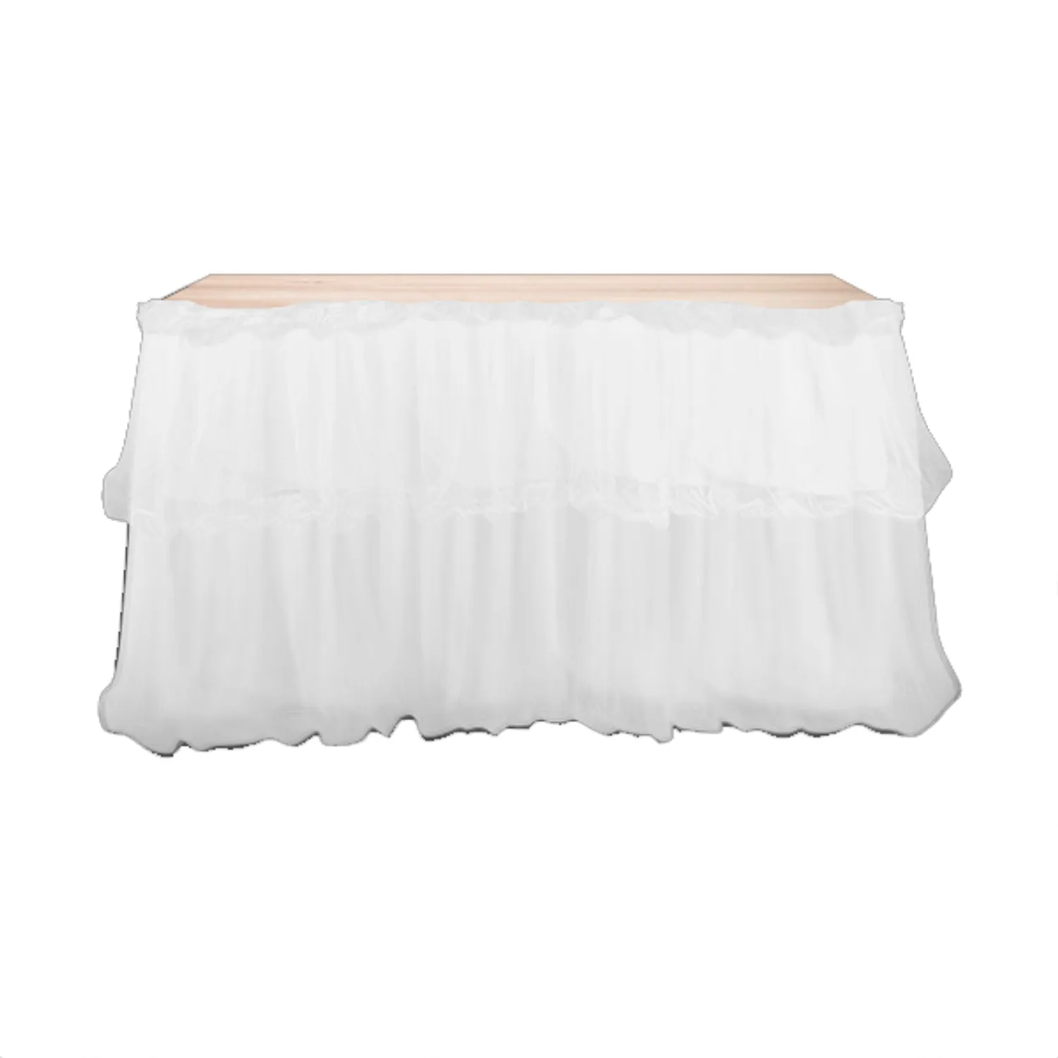 FALDON MESA TELA 150X70 CM BLANCO X1 UNI - 1