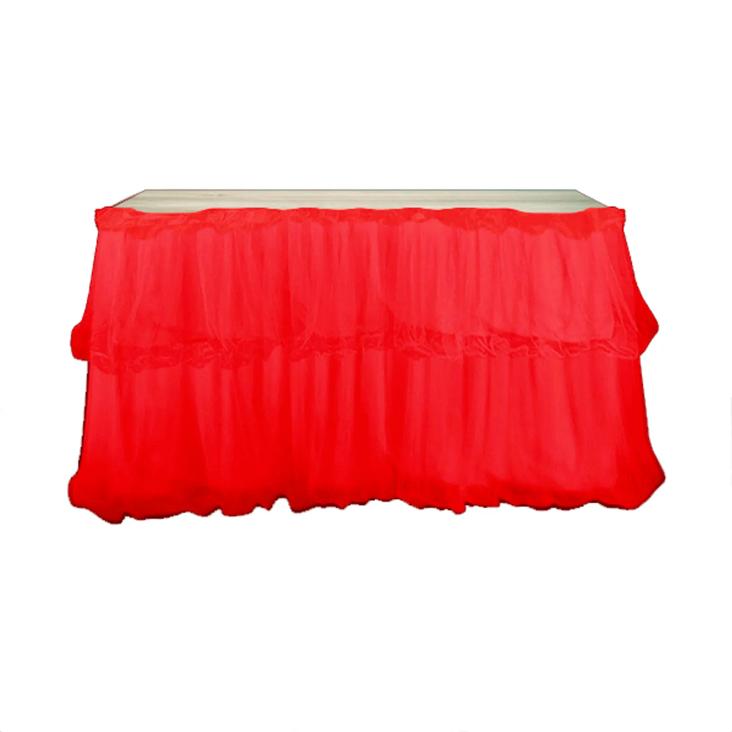 FALDON MESA TELA 150X70 CM ROJO X1 UNI - 1