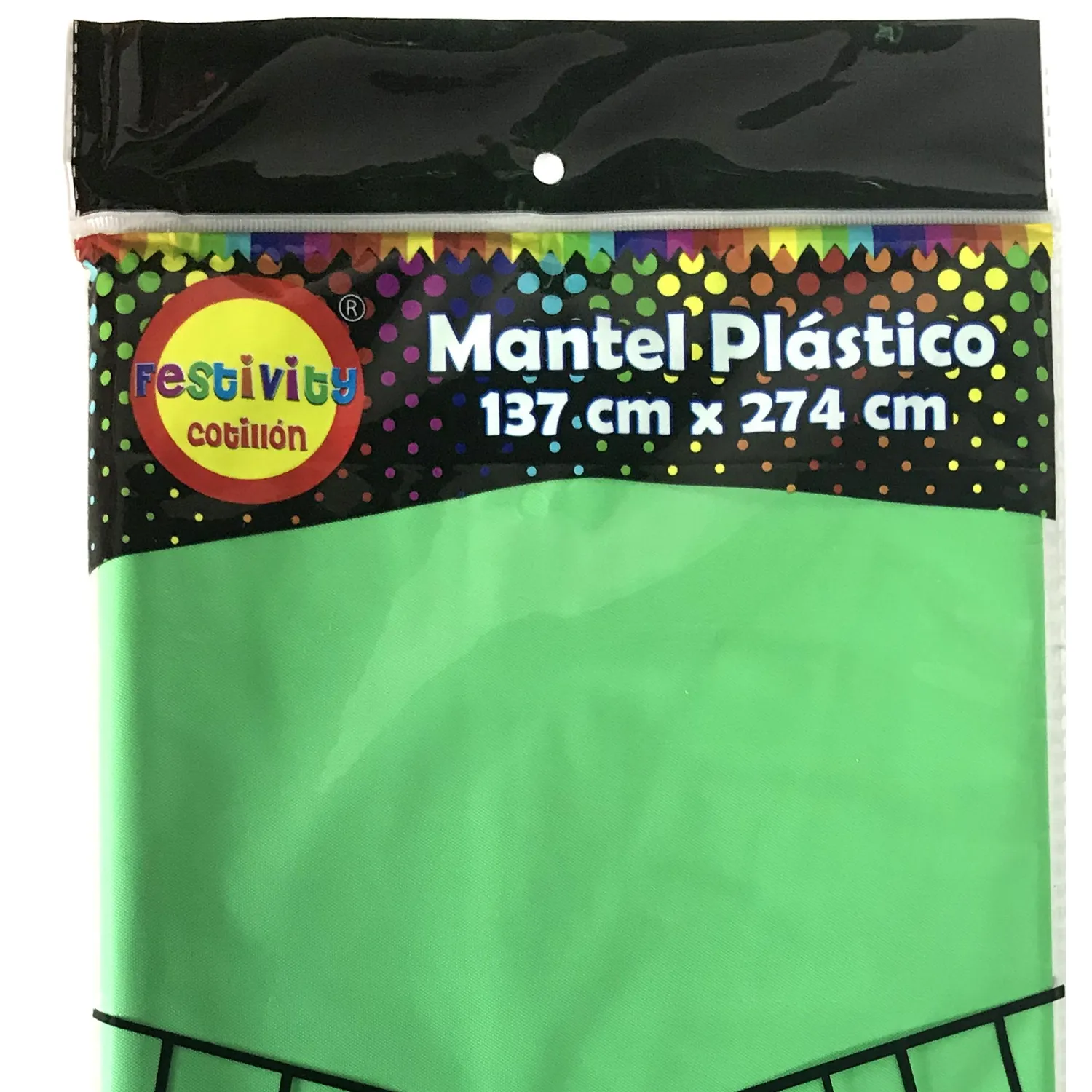MANTEL REUTILIZABLE 137X274 CM VERDE X1 UNI - 1