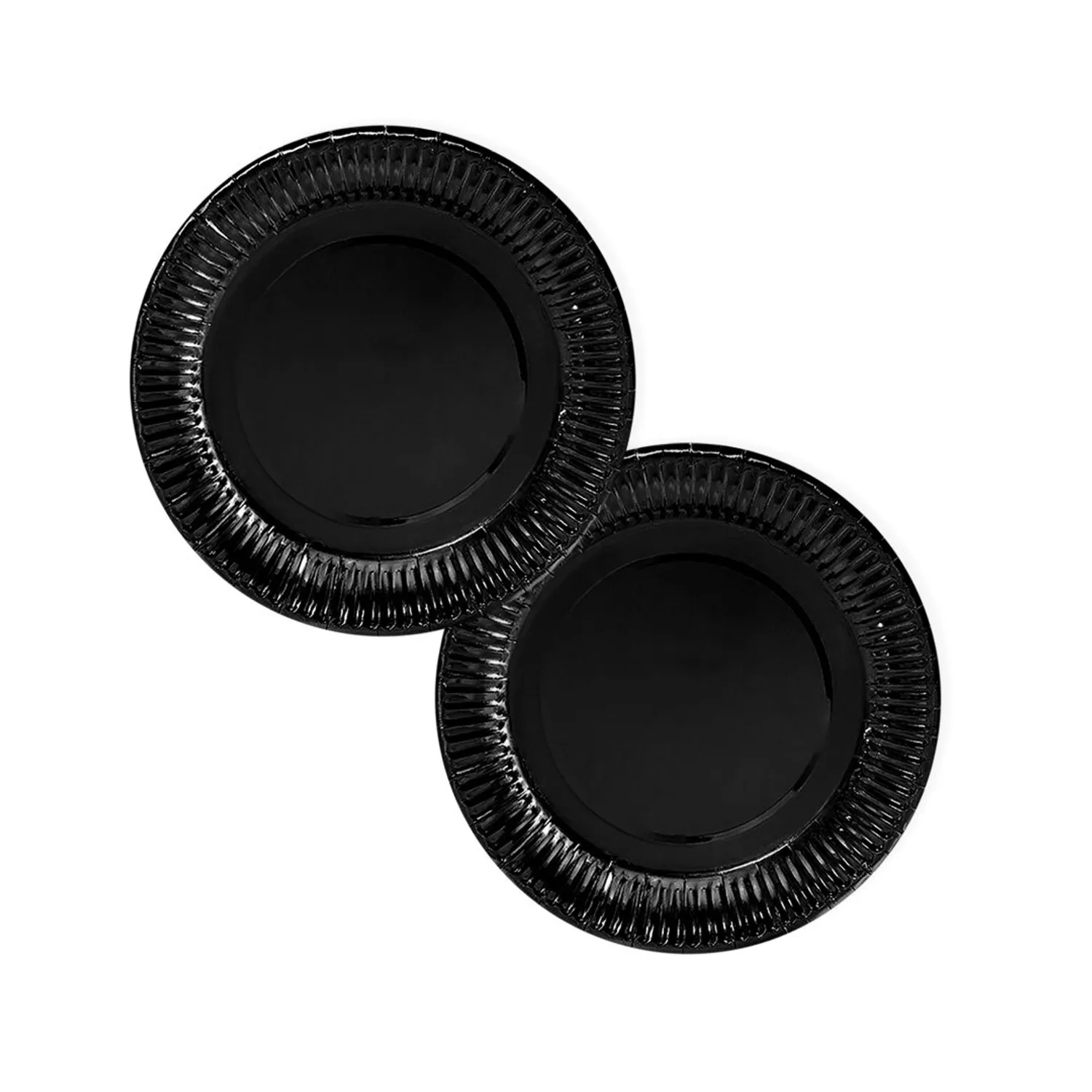 PLATO 7 CARTON NEGRO METALLIC X6 - 1