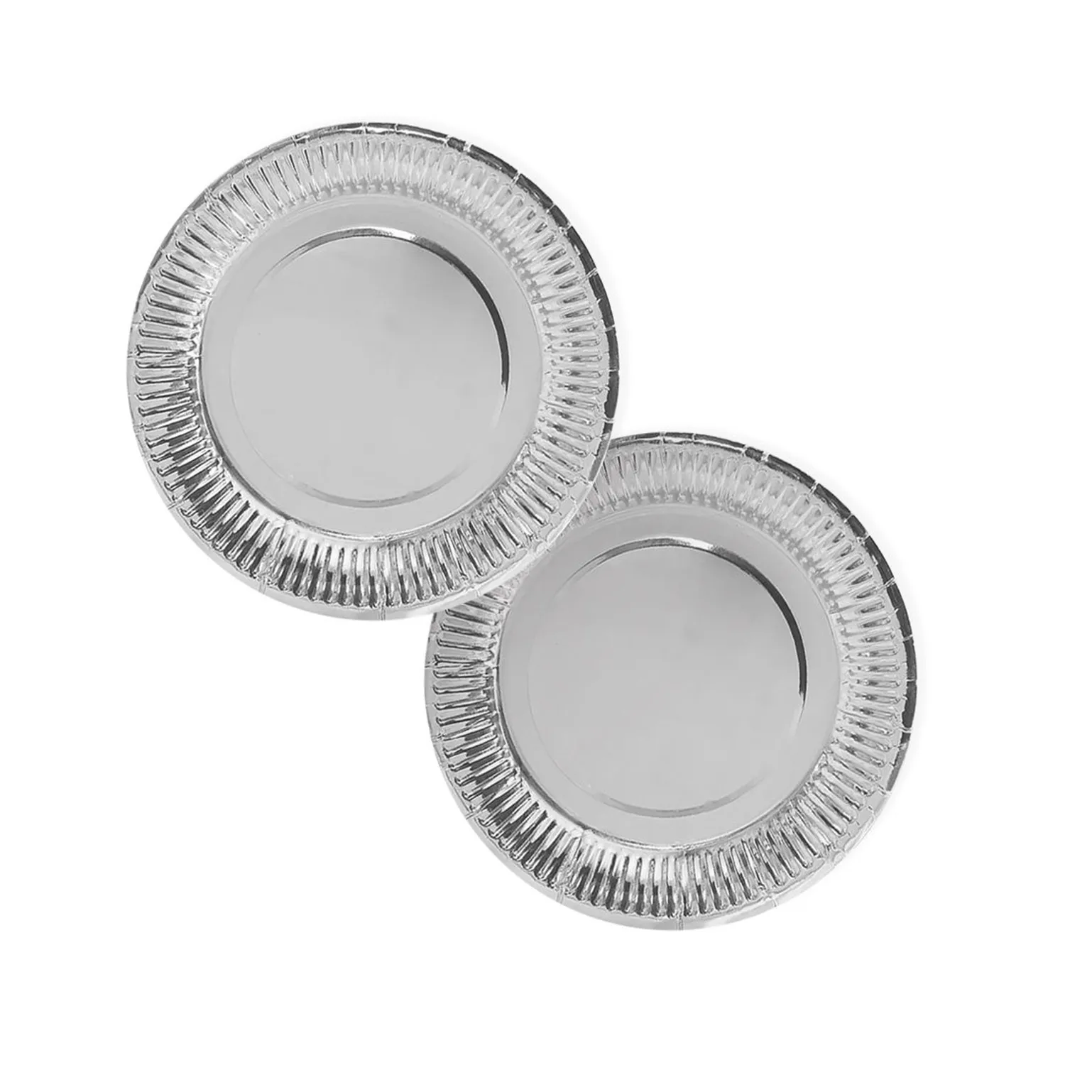 PLATO 7 CARTON PLATEADO METALLIC X6 - 1
