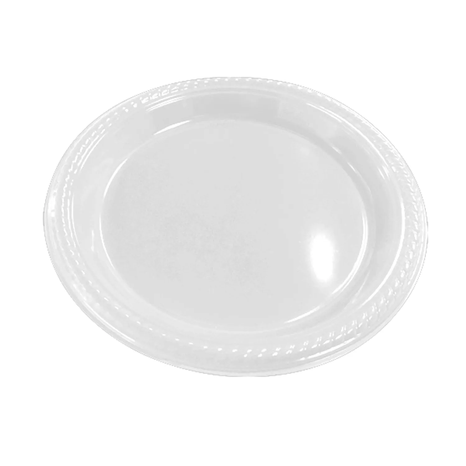 PLATO 7 PLASTICO BLANCO X10 UNI - 1