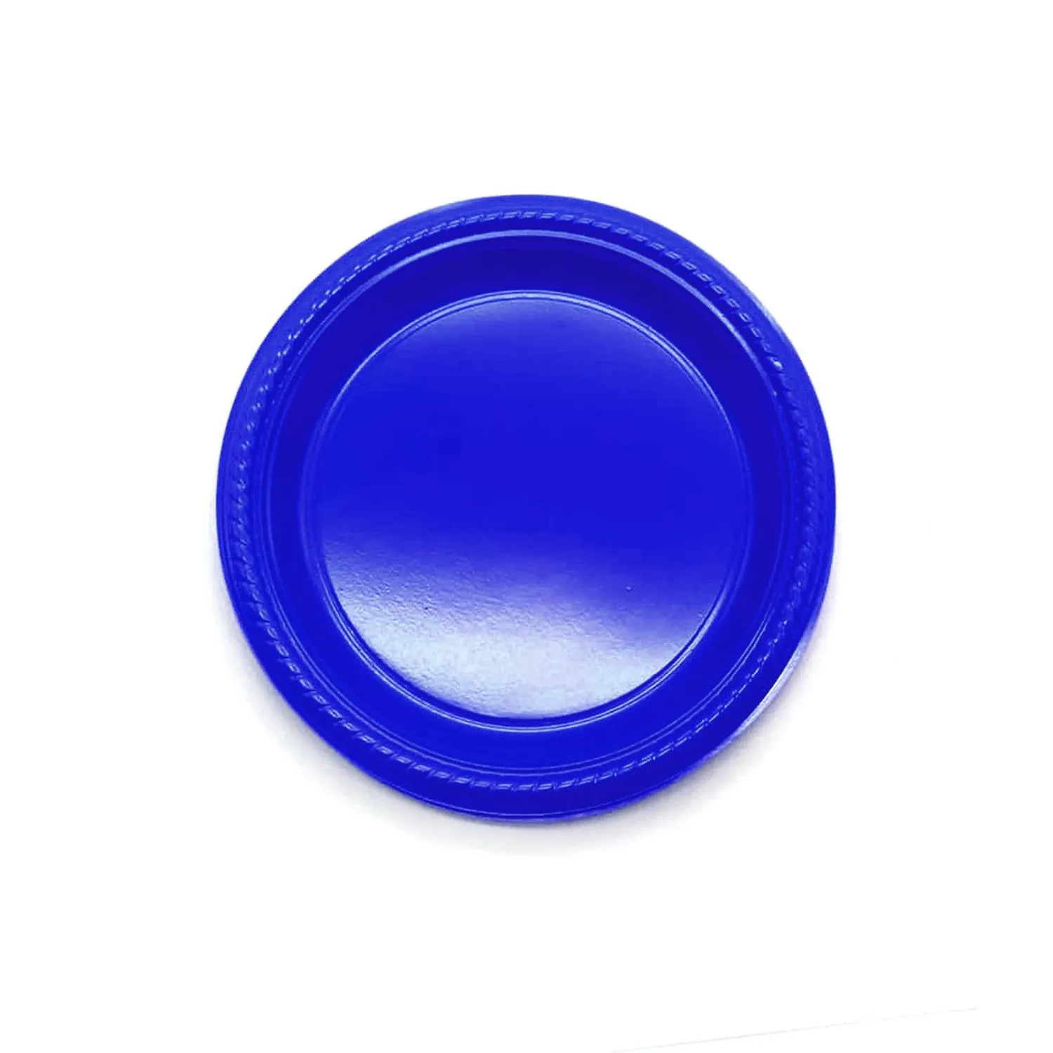 PLATO 7 PLASTICO AZUL X10 UNI - 1