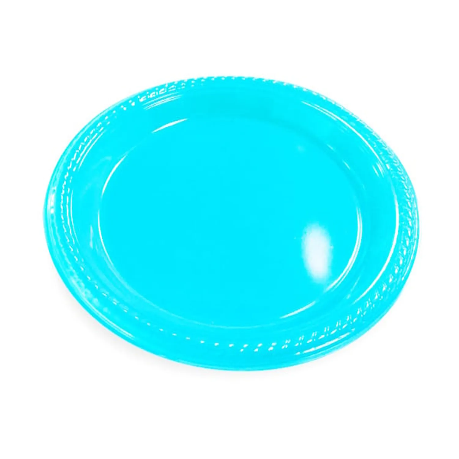 PLATO 7 PLASTICO CELESTE X10 UNI - 1