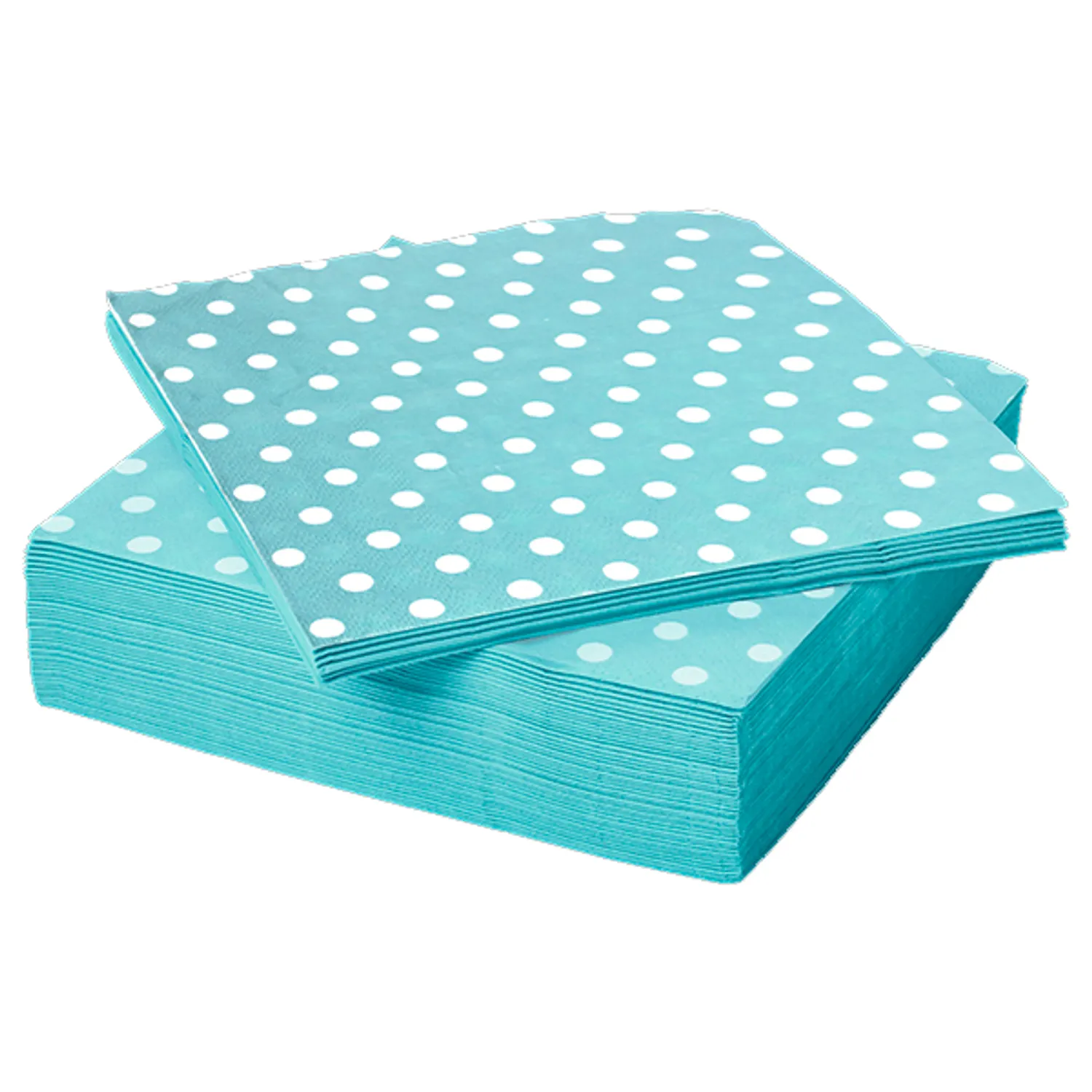 SERVILLETA POLKA CELESTE 33X33 X20 UNI - 1