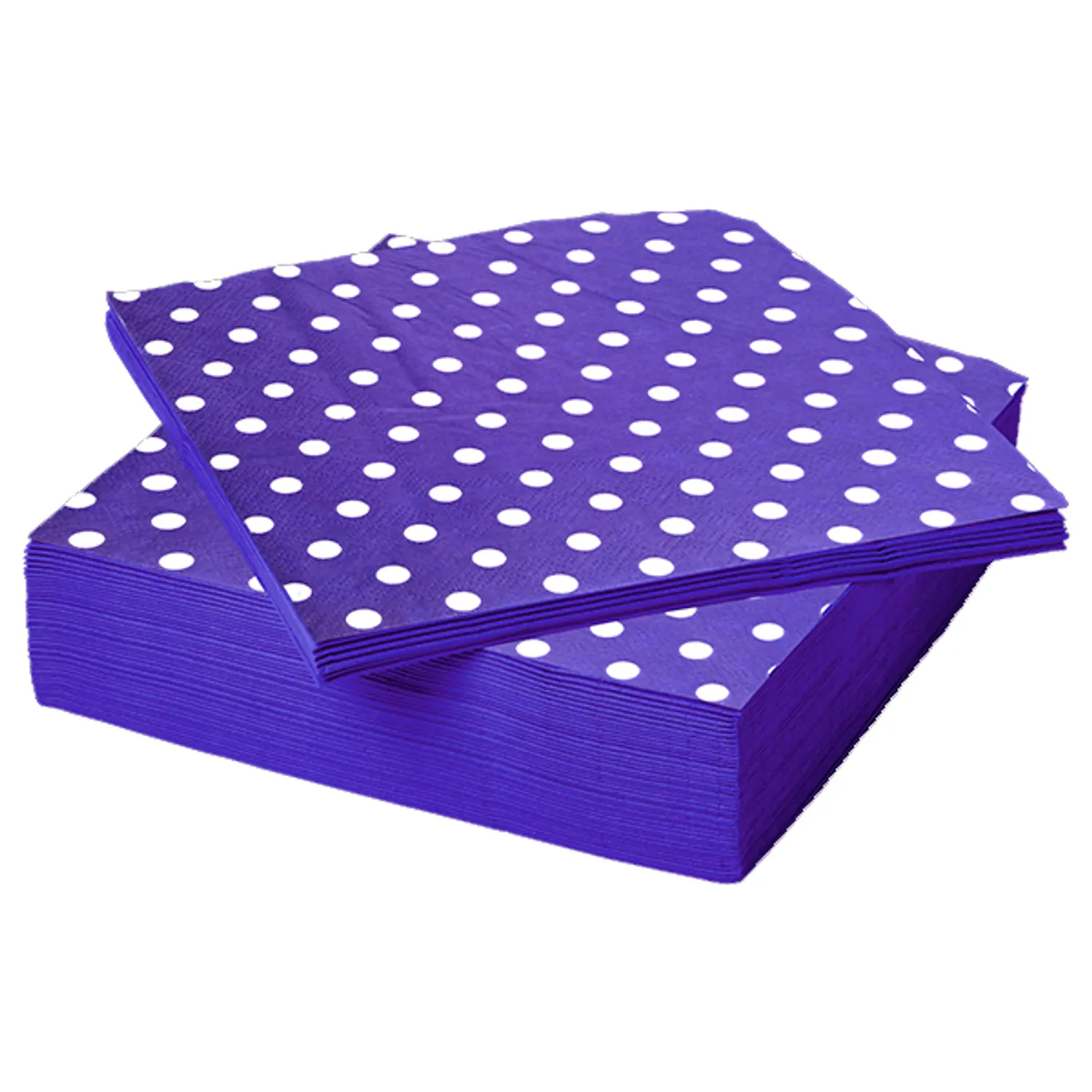 SERVILLETA POLKA MORADO 33X33 X20 UNI - 1
