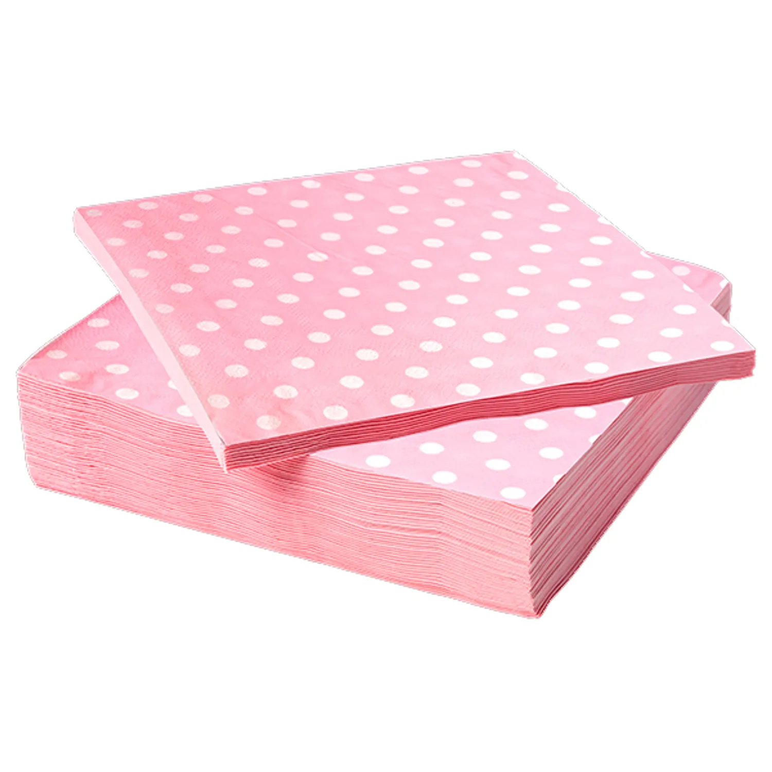 SERVILLETA POLKA ROSADO 33X33 X20 UNI - 1