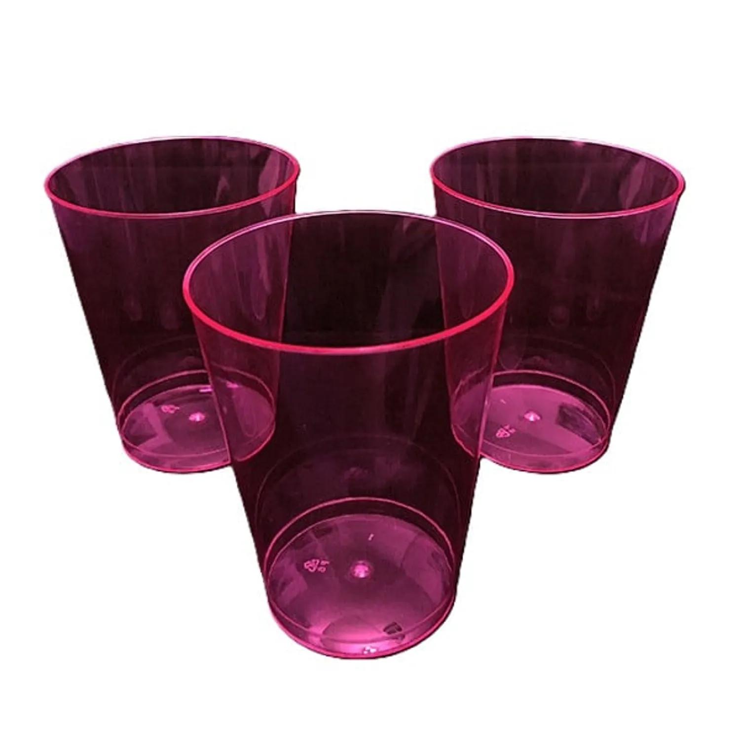 VASO ACRILICO 230 ML NEON FUCSIA X10 PCS X1 UNI - 1