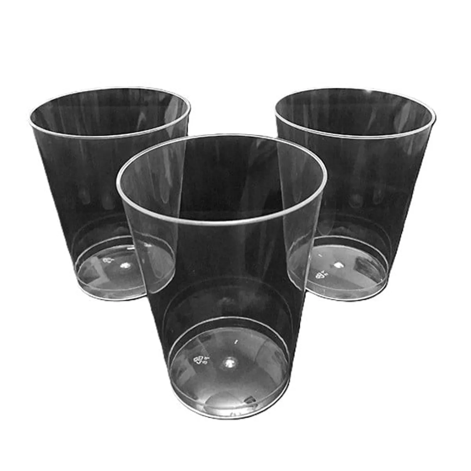 VASO ACRILICO 230 ML TRANSPARENTE X10 PCS X1 UNI - 1