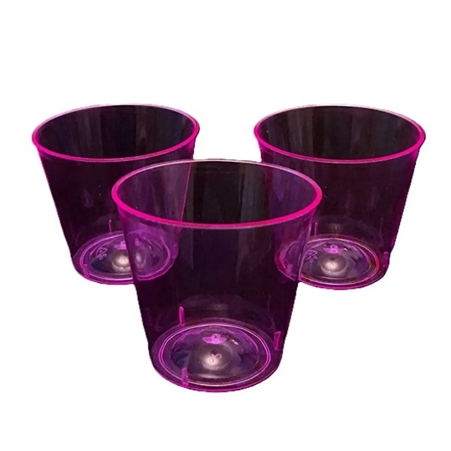 VASO SHOT ACRILICO NEON FUCSIA X30 PCS X1 UNI - 1
