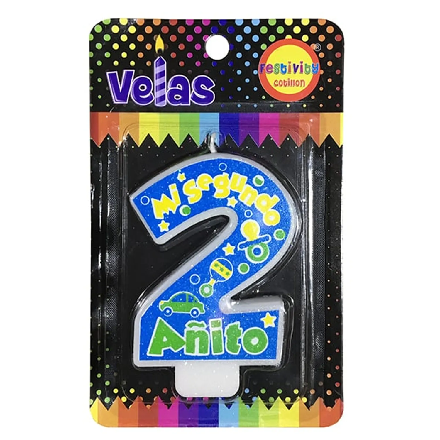 VELA MI 2DO A?ITO CELESTE X1 UNI - 1